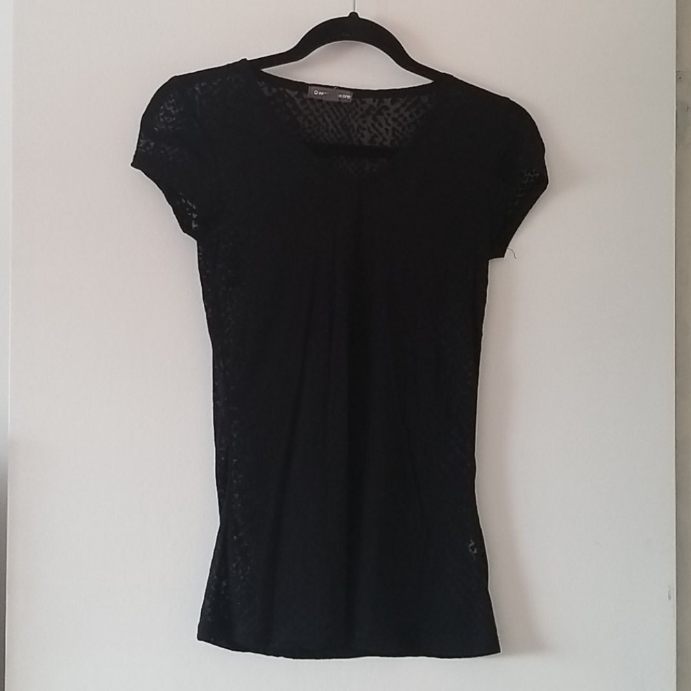 See through overlay top